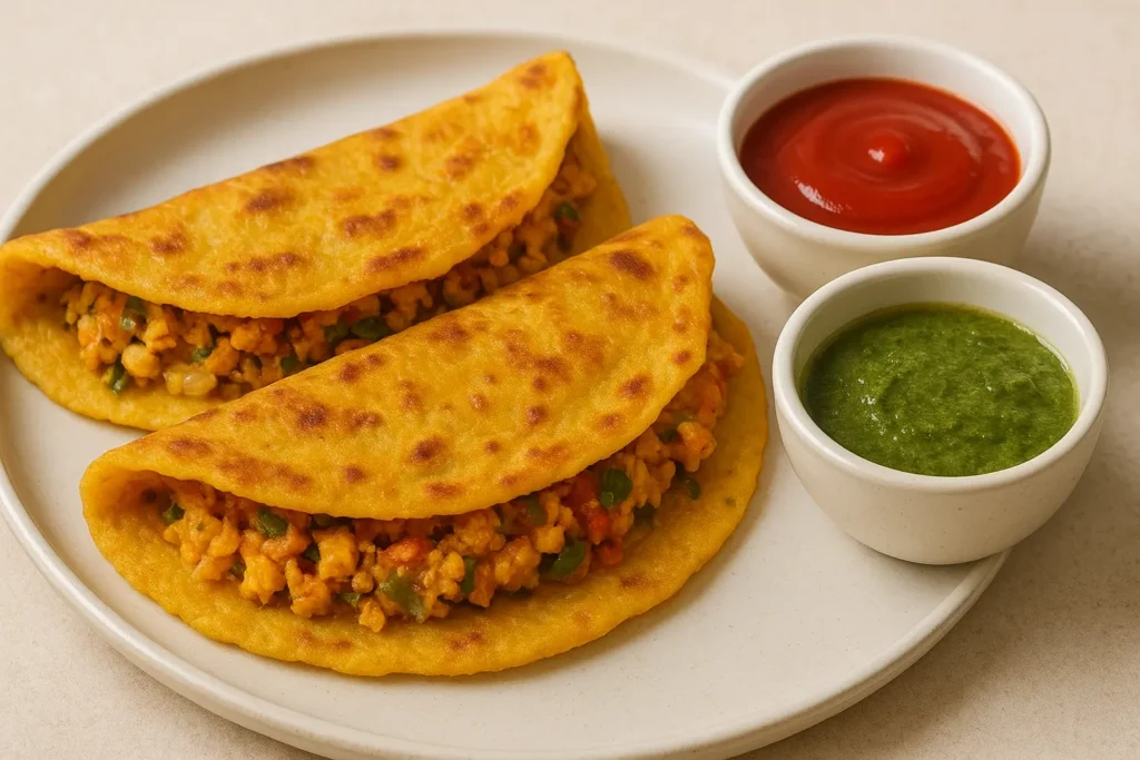 स्टफ्ड बेसन चीला